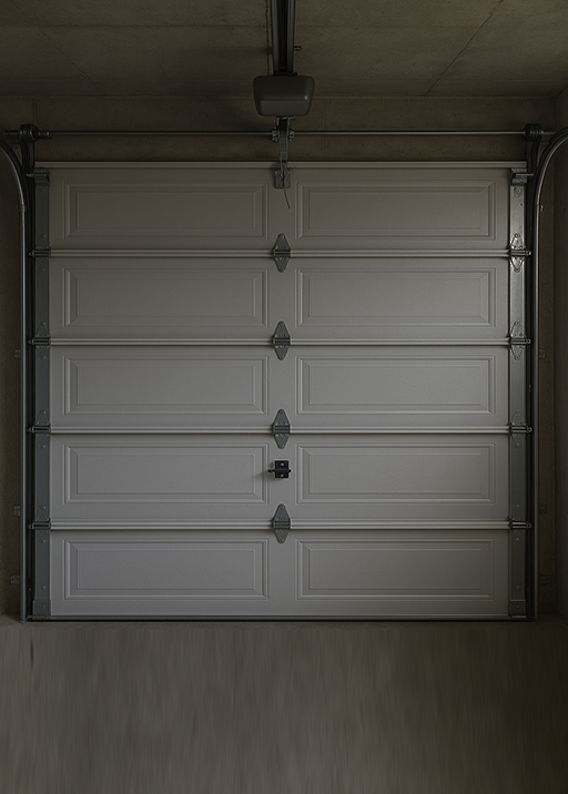 Routine garage door lubrication and alignment in Texas home