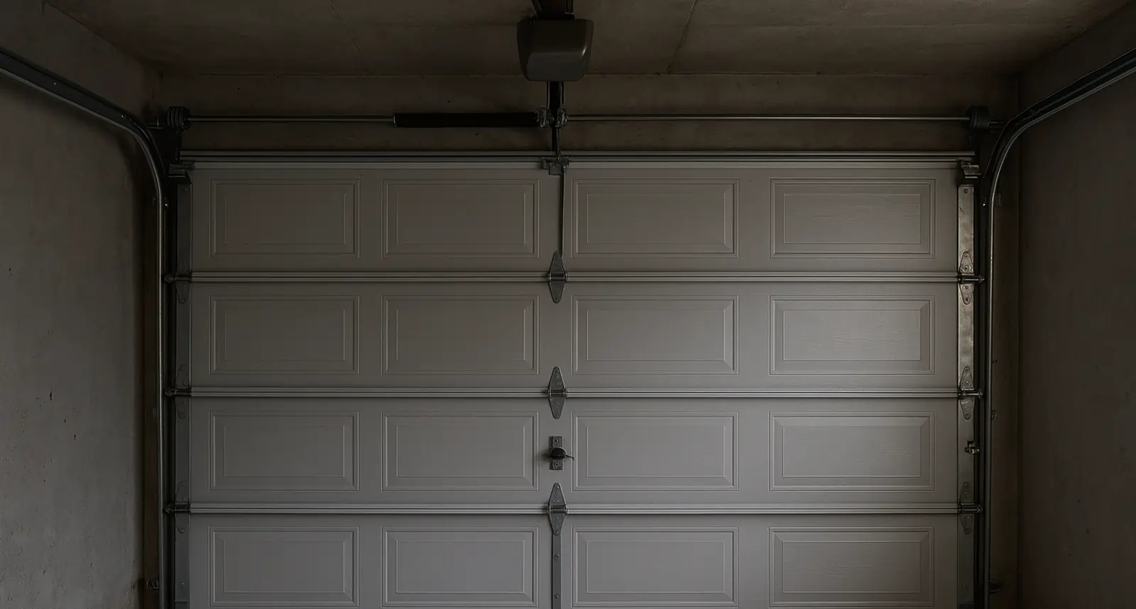 Routine garage door lubrication and alignment in Texas home